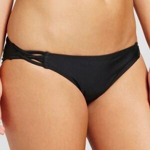 Black Bikini Bottom with Side Straps